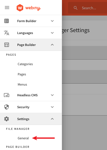 File Manager Settings